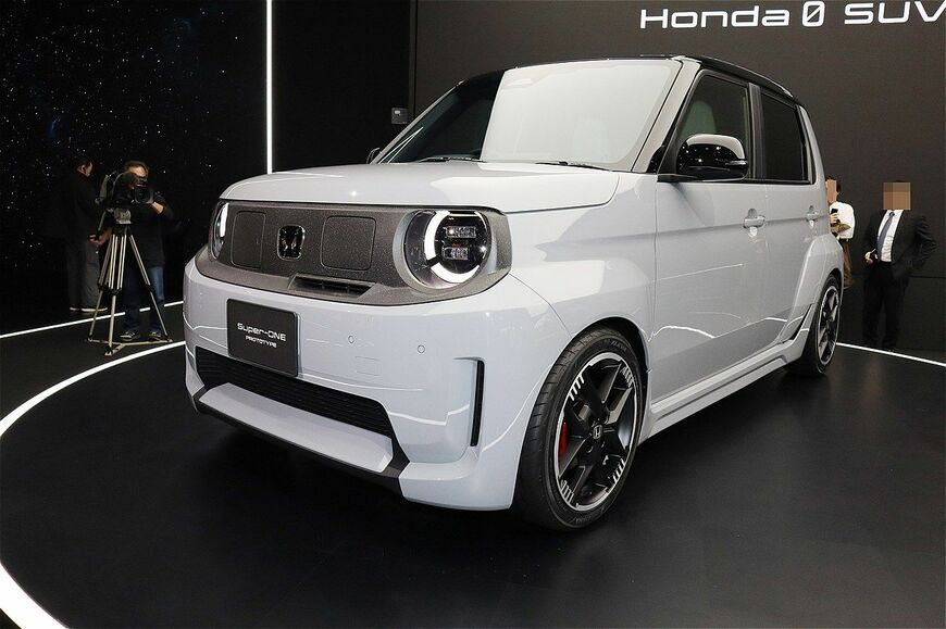 世界初公開、ホンダの小型EV「Super-ONE Prototype」（筆者撮影）