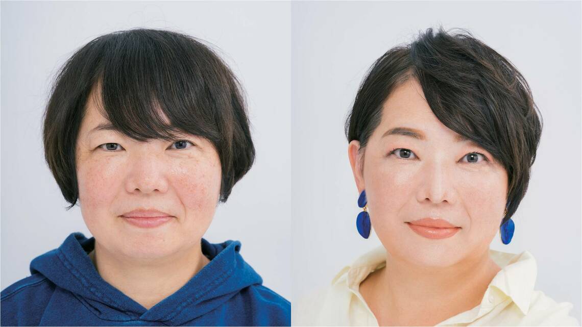 骨格をメイクで補正することで印象はこれだけ変わる（写真：『骨格補正メイク』P14より）