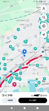 広範囲に手押しゾーンがあり少し驚いた（筆者撮影）