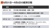 編集部厳選､注目の経済ニュース！【8月29日】 今週のトピックス＆来週のスケジュール