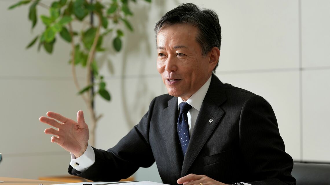 徳永俊昭社長について日立幹部らは「とにかくスピード感を重視する」と評価する（撮影：梅谷修司）