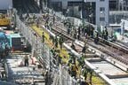 2016年11月の線路切り替え工事の様子