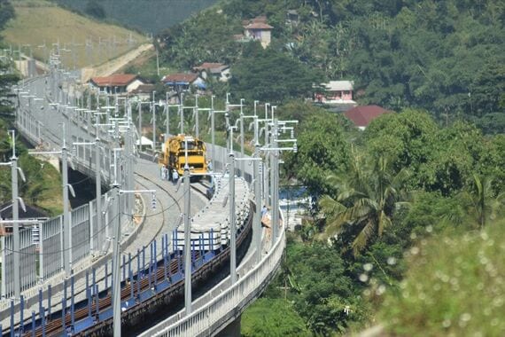 インドネシア高速鉄道事故当日の工事現場