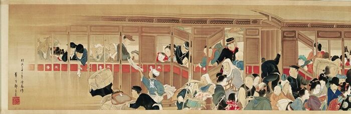 都路華香 《汽車図巻》（部分）