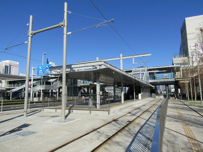 整備された宇都宮ライトレールの停留場