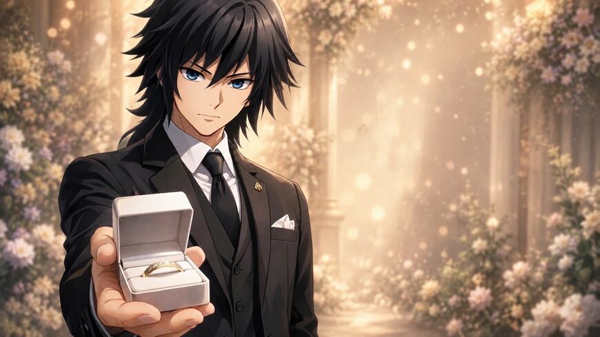義勇さんから結婚指輪を贈られた（写真：まりさん提供、義勇さんが自ら作成したもの）