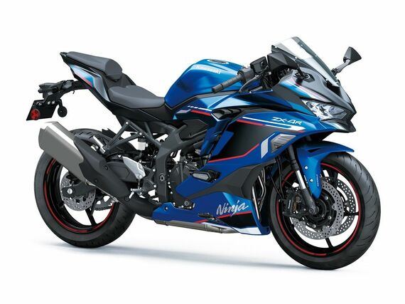 キャンディプラズマブルー×メタリックフラットスパークブラックのZX-4R SE