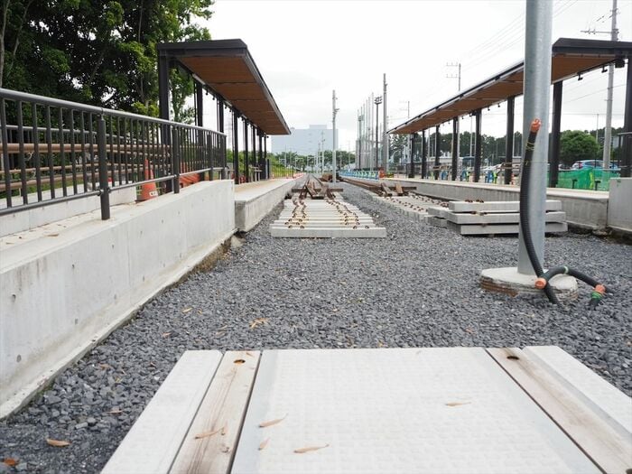 線路の敷設も進んでいる