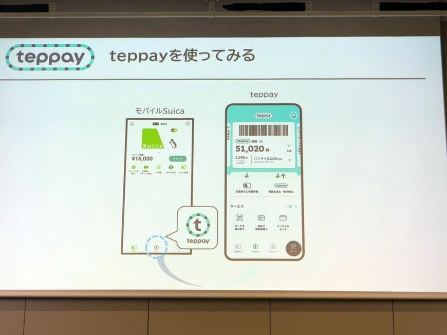 モバイルSuica　teppay