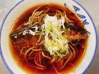 名物の「にしんそば」にしんがホロホロでうまい