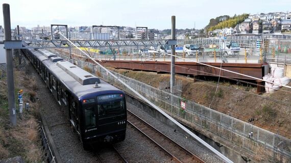 相鉄 鶴ケ峰 連続立体交差作業ヤード