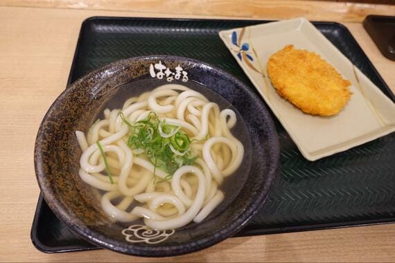 「はなまるうどん」かけうどん