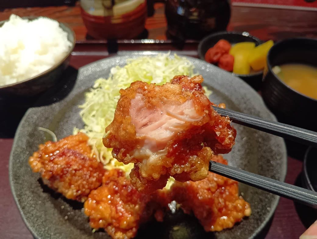 唐揚げのアップ