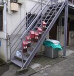ポストつき階段
