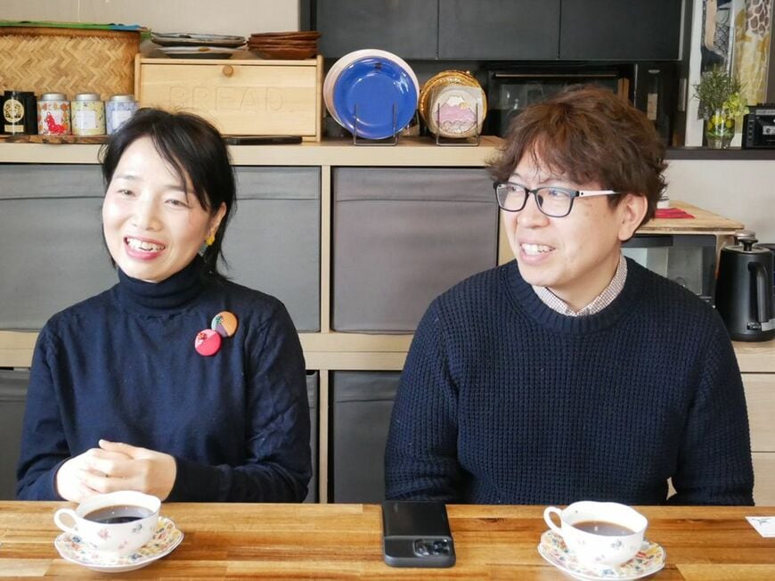 当時を懐かしく振り返る二人（写真：筆者撮影）