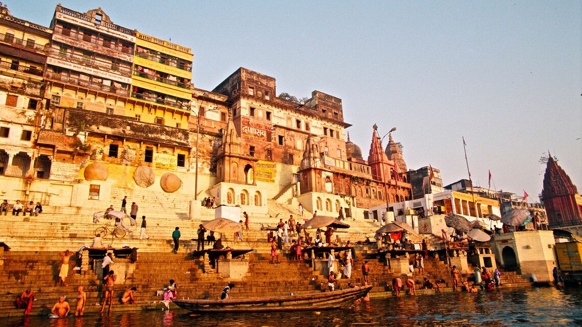 ガンジス川の沐浴場