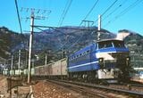 高速貨物列車用として誕生したEF66形。東海道線湯河原付近を行く＝1976年（撮影：南正時）