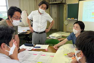 着任後の6月に早速、名古屋市立豊田小学校にて働き方改革をテーマにした校内学習会を実施