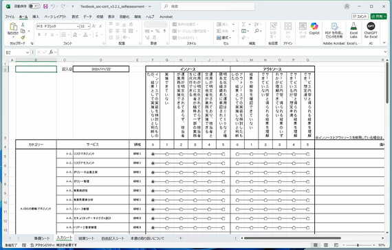ISOG-Jが公開しているセルフアセスメントシート
