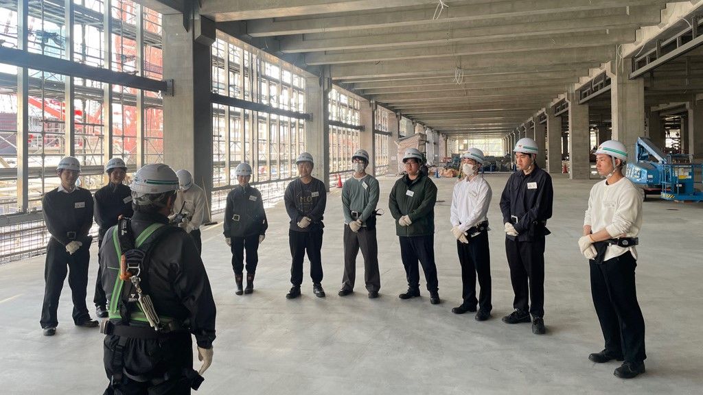 西松建設の学生向け現場見学会