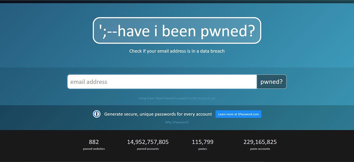 haveibeenpwndサイト