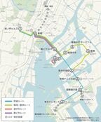 本格運行時のルート予定図