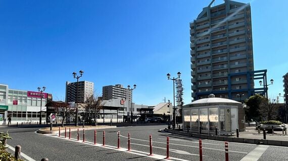 与野駅前のロータリー