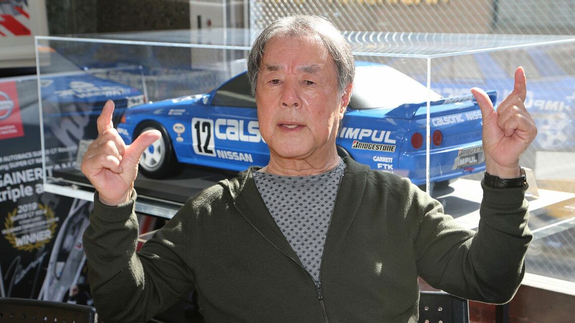 「日本一速い男」とも呼ばれた元レーシングドライバーで、ホシノインパルの創業者でもある星野一義氏（筆者撮影）