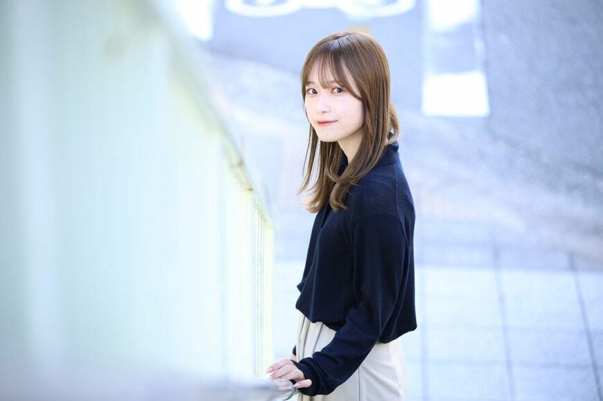 取材に協力してくれた松本美紅さん。柔らかい笑顔が印象的だった（筆者撮影）