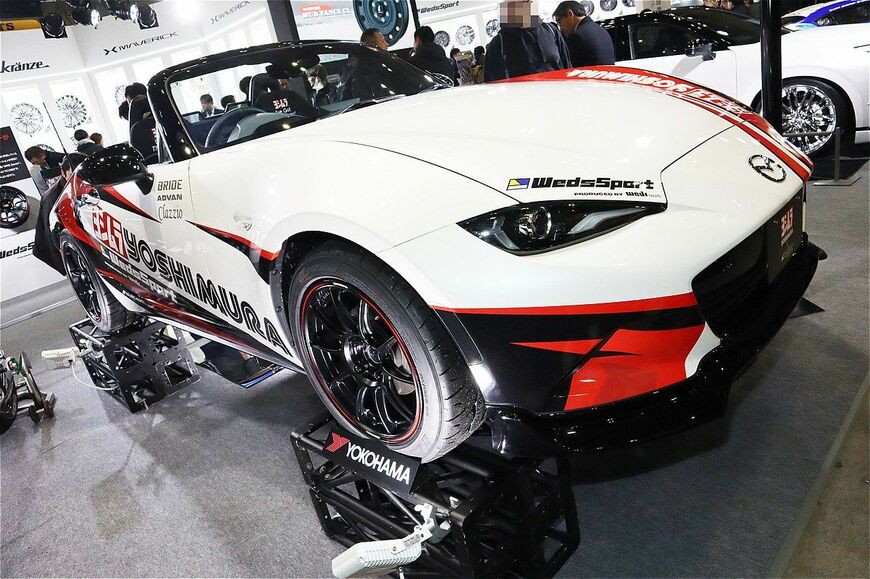 東京オートサロン2026ウェッズブースの展示内容（写真：筆者撮影）