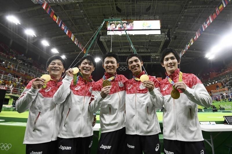 体操男子団体､日本がアテネ大会以来の金     ロシアが2位､中国が3位