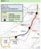 東広島市 JR自動運転バス実証実験ルート