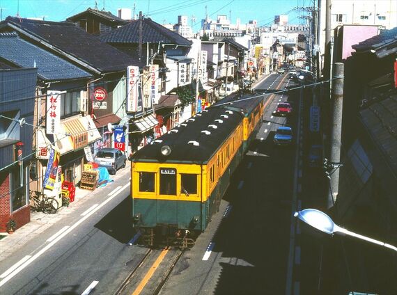 新潟交通電車線 併用軌道