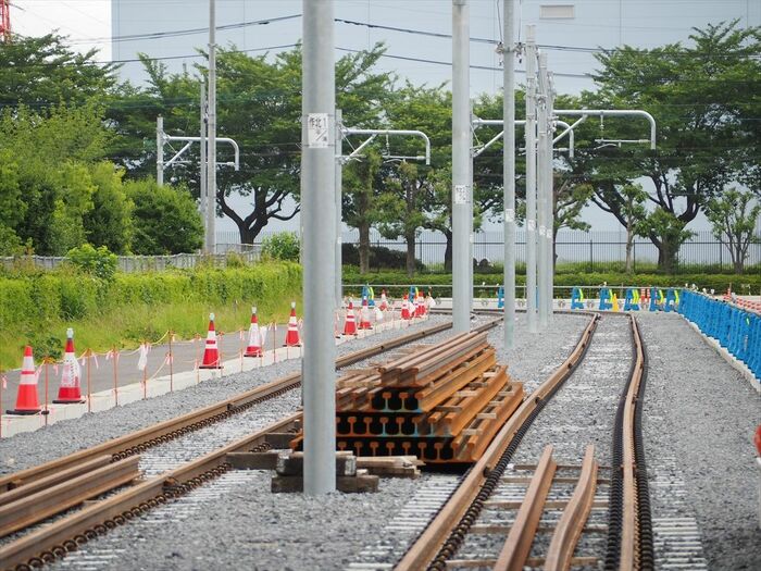 線路の敷設も進んでいる