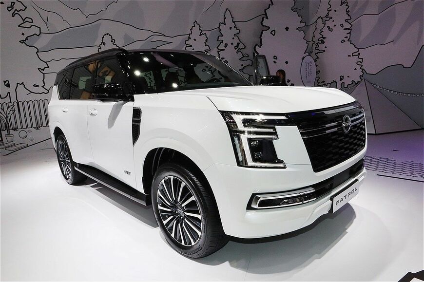 ジャパンモビリティショー2025に展示された日産の新型「パトロール」（筆者撮影）
