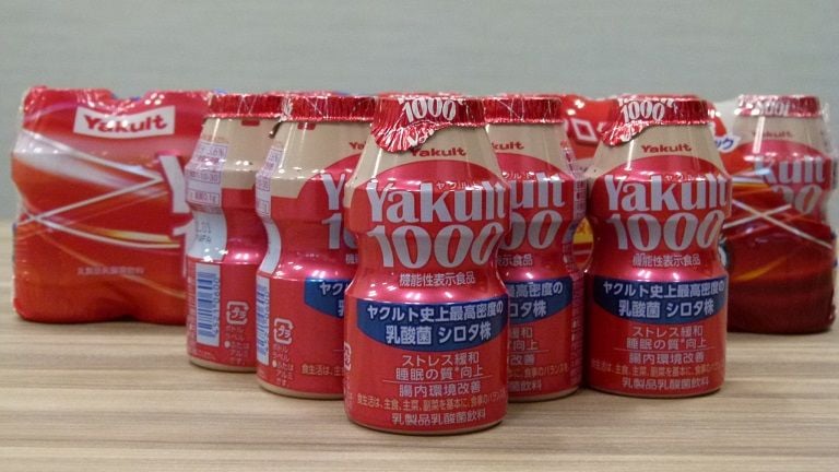 一世を風靡した「ヤクルト1000」はブームが去り低迷。糖質オフ商品を投入も、初動はカニバリゼーションに苦しんだ(編集部撮影)