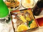 筆者が作った「あじ寿司」。地酒と共にいただきたい