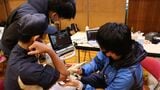 「第1回兵庫県高等学校野球連盟 野球肘検診」の様子（写真：筆者撮影）
