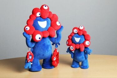 新品・モンチッチ　ミャクミャク　　2点セット モンチッチ×ミャクミャク 2点Set ❤