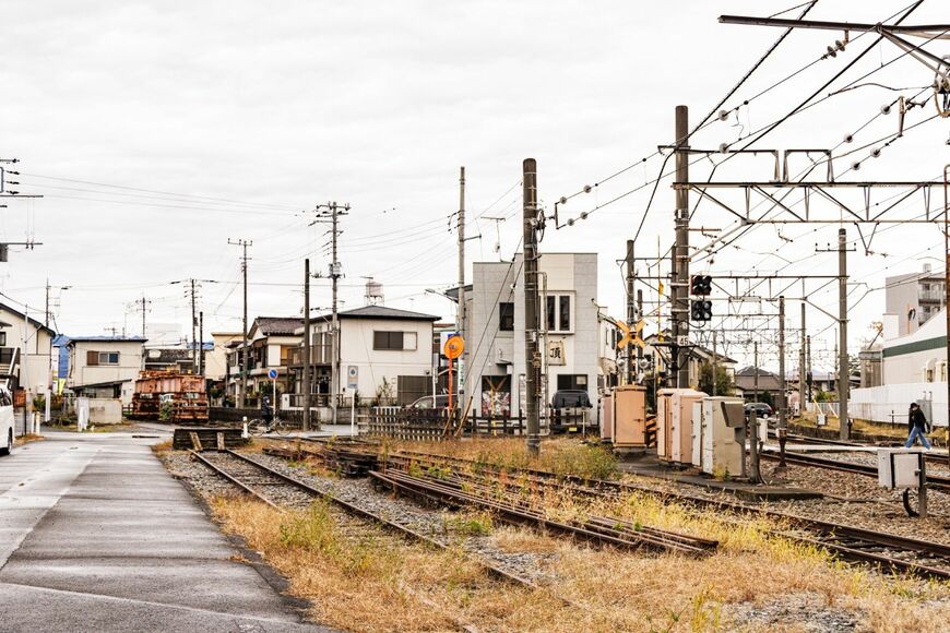 坂戸駅から見た下り方面