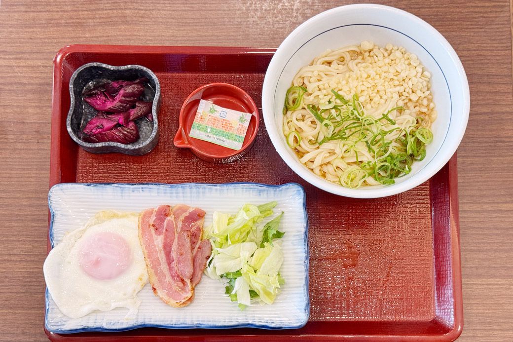 うどん朝食