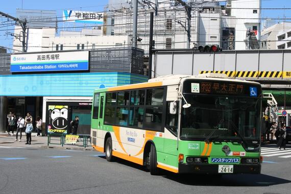 学02系統早大正門行き