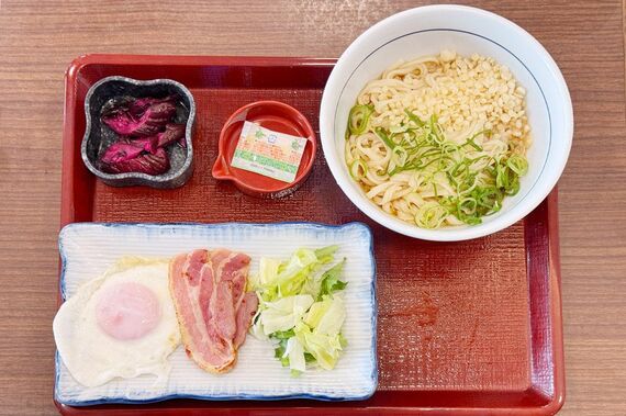 うどん朝食