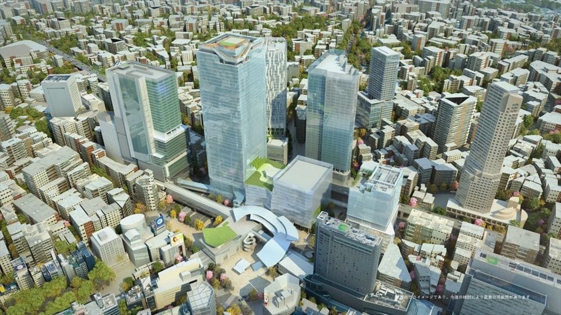 渋谷駅周辺の再開発が完了する2027年のイメージ