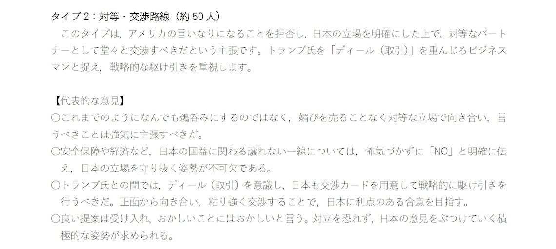 関谷文宏氏による生徒へのアンケート