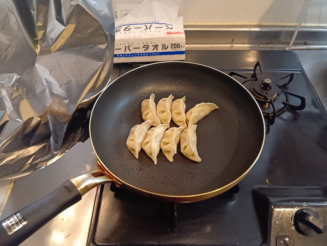 フライパンで調理