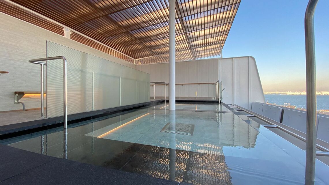 飛鳥Ⅱの露天風呂