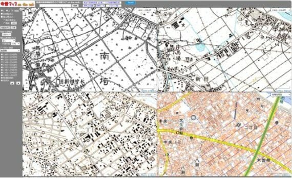 古地図で見る土地利用の変遷