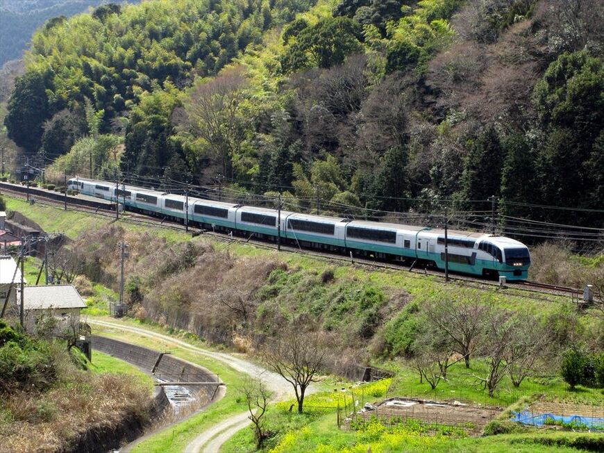 新塗装になった「スーパービュー踊り子」（撮影：南正時）