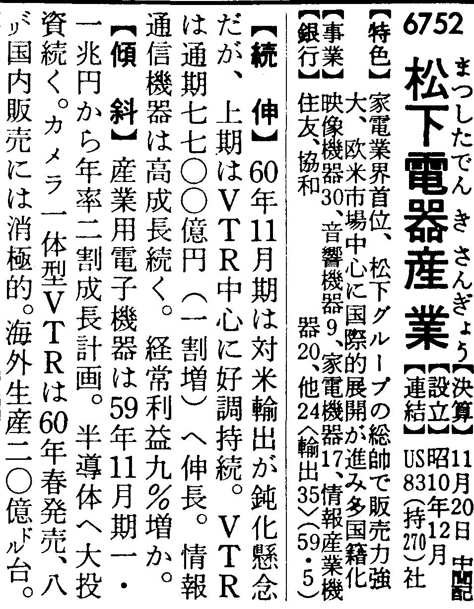『会社四季報』1985年新春号